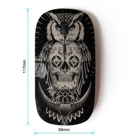 KOOLmouse [ Optical 2.4G Wireless Mouse [ Owl Skull Native American Indian ]