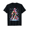 Three Santa Pigeons On Candy Cane Christmas Kids Toddler T-Shirt