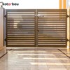 KOTARBAU® Garage Door Bolt Bolt Galvanised Silver with Rubber Handle