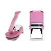 Ohio Notary Seal Embosser Bundle with Round Self Inking Stamp | (Pink, 2-Items)