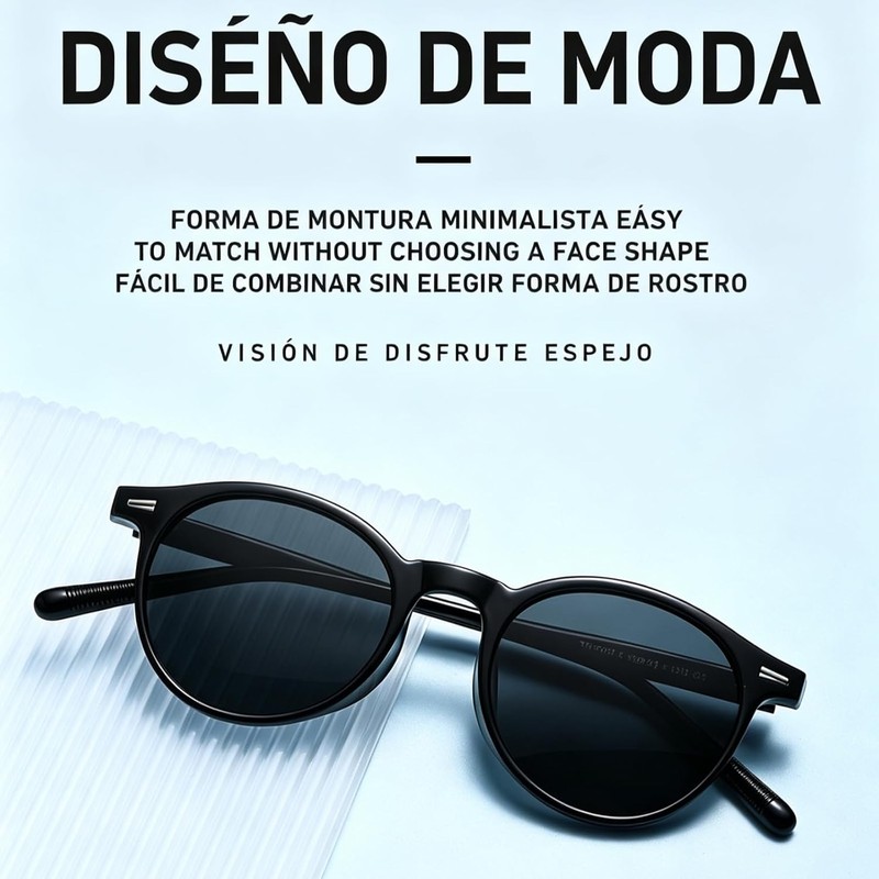 3 Piezas Gafas Luz Azul UV400 Cuadradas Retro Incluye Negro