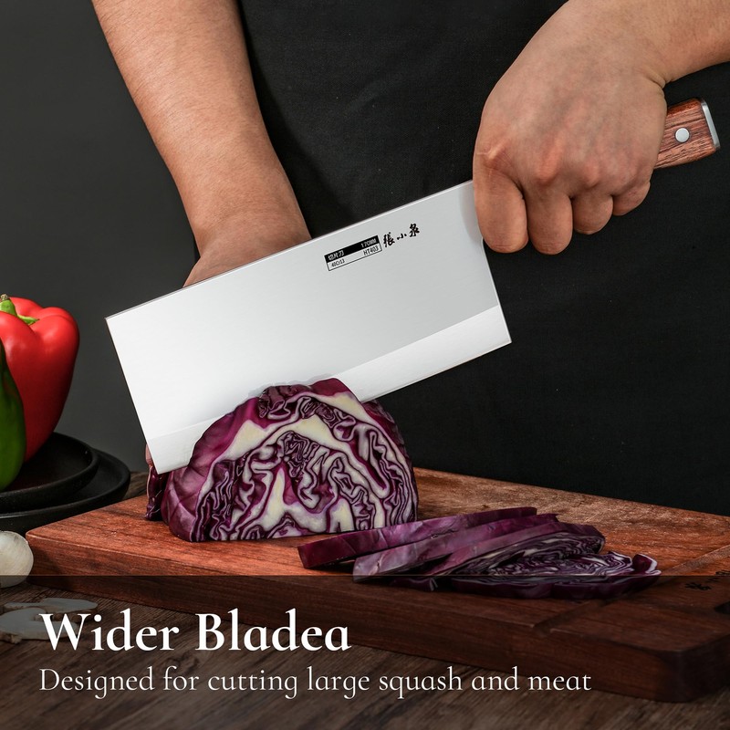 ZHANG XIAO QUAN 7.3 Inch Meat Cleaver Ultra Sharp Chinese