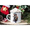 MAXIKIWI Langlebige Emaille-Kaffee- oder Tee-Camping-Tasse für drinnen und draußen, Steampunk-Katzen-Motiv,