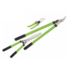 3PCS Garden Shears Set with Tree Loppers Heavy Duty, Professional Hedge Clippers, Sharp Pruning Shears Tree Planter Tool