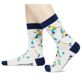 Zmart Skiing Gifts For Men Women - Ski Socks Skiing Socks Womens Mens, Snowboarding Youth Socks, Gifts For Skiers, Ski Gifts