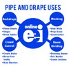 OnlineEEI Base Plate, Zinc Coated Steel, for use with Pipe