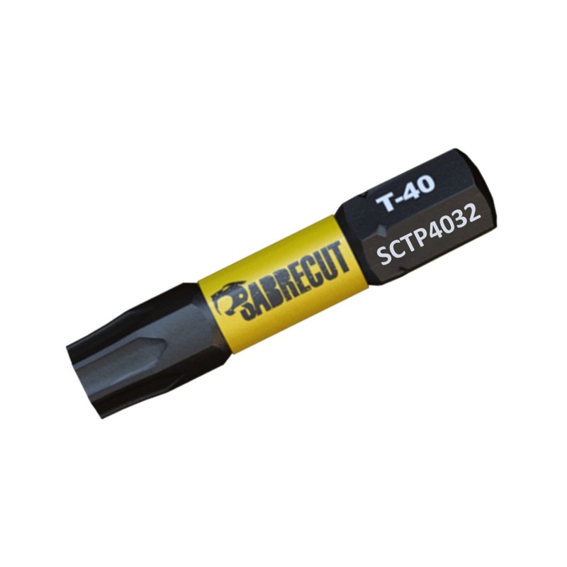 10 x SabreCut SCTP4032_10 32mm T40 TX40 Torx Tamper Proof