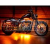 LEDGlow 6pc Advanced Orange LED Motorcycle Accent Neon Underglow Lighting