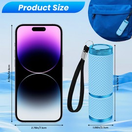 AXFEE LED Torch, Pack of 4 Waterproof Torch Small Bright with 9 LEDs, Aluminium Children's Torch in 4 Colours, Torches with Lanyard and Rubber Handle for Camping, Hiking, Emergency, Outdoor