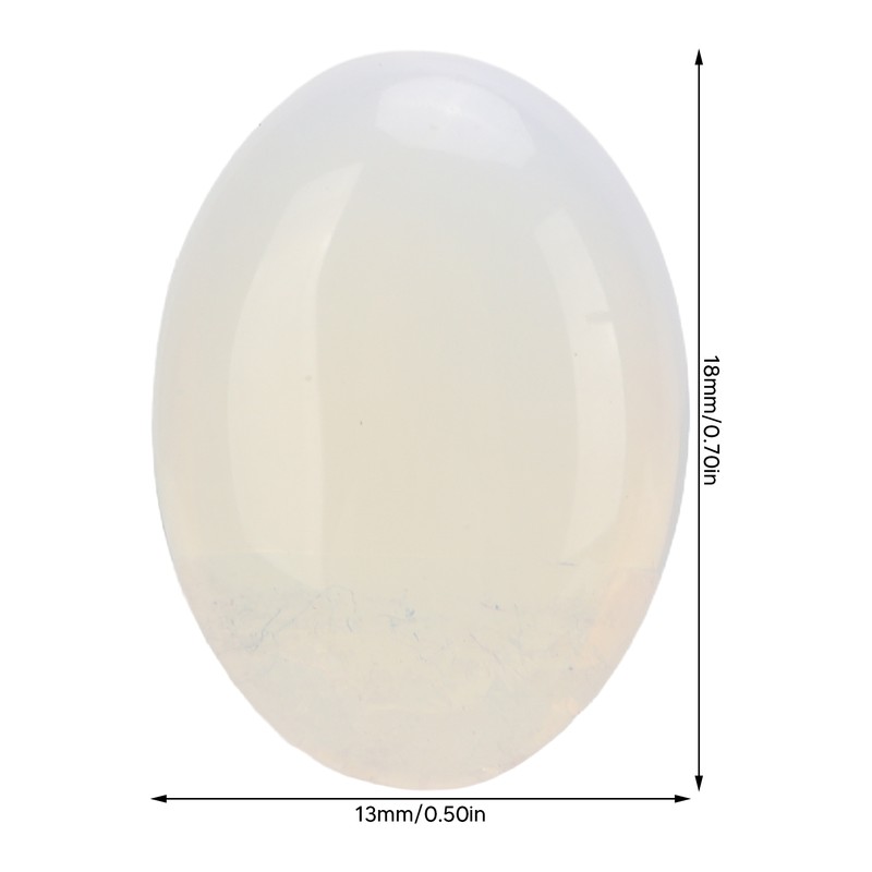 20pcs Opal Flatback Cabochon Stone Smooth Surface Beautiful Oval Stones