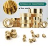 Wkmamo Pack of 400 Threaded Inserts, Female Thread Knurled Brass