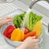 3-Piece Stainless Steel Colander Set with Handles - 5Qt/3Qt/1Qt Nesting