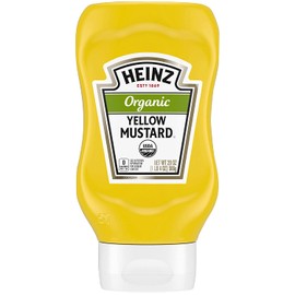Heinz Organic Yellow Mustard (20 oz Bottles, Pack of 6)