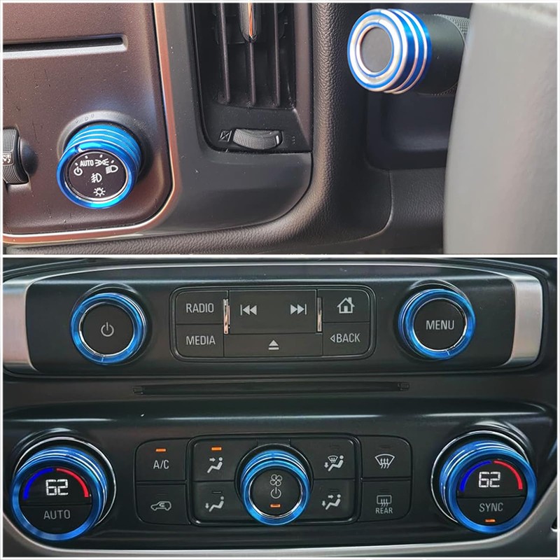 KEEGTBOX Center Console AC Air Conditioner Button Knob Cover 4WD