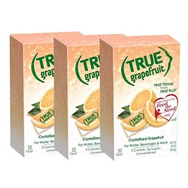True Citrus True Grapefruit Crystallized Grapefruit 32 Packets (3 Boxes 96 Total Packets)