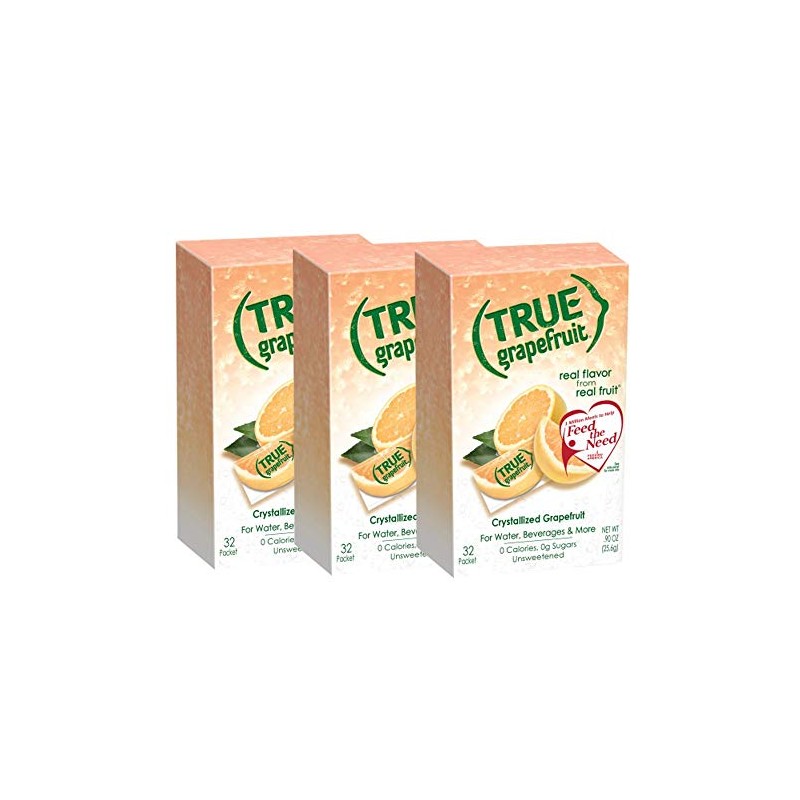 True Citrus True Grapefruit Crystallized Grapefruit 32 Packets (3 Boxes