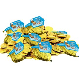Hannukah Chocolate Gelt Chanukkah Coins Gelt Milk Chocolate Hanukah Bulk Kosher Party Candy Coin 48 ct