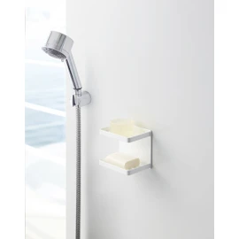 Yamazaki 3809 Magnetic Soap Tray Tower, White, Approx. W 4.7 x D 3.3 x H 3.9 inches (12 x 8.5 x 10 cm)
