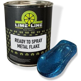 LiME LiNE Sky Blue Metal Flake Ready to Spray Automotive Basecoat - 1 Quart