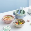 OUNONA 4 Piece Kids Bowl Set Straw Material Break-Resistant with