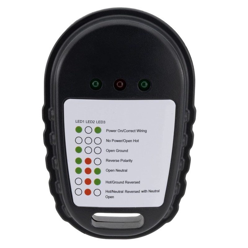 RecPro RV Circuit Analyzer Tester Plug 30 Amp with LED