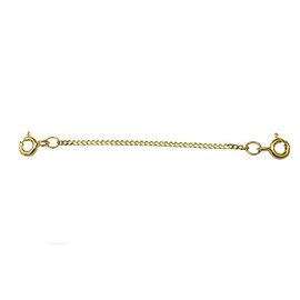 ANTOMUS® REAL 9 CARAT GOLD (375) 2.5 INCH QUALITY CLIP ON SAFETY CHAIN.