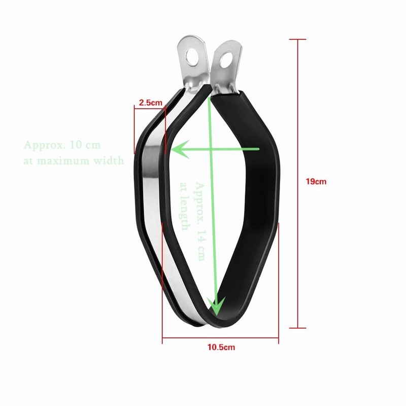 Motorcycle Hexagon Exhaust Muffler Pipe Silencer Hanger Mount Bracket Vehicle