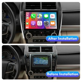 2+32G 10.1-inch Android 12 Car Stereo for Toyota Camry 2012-2014 IPS Touchscreen Screen Car Radio with Carplay & Android Auto Support Backup Camera GPS FM Navi BT SWC
