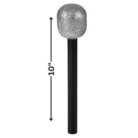 Rhode Island Novelty 10 Inch Glitter Microphone, One per Order