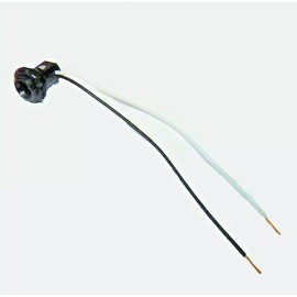 Candelabra phenolic lamp socket w/screw ring & wire leads  TR-3C