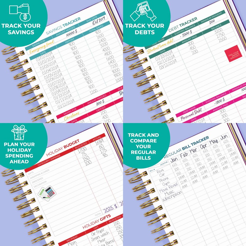 Clever Fox Budget Planner & Monthly Bill Organizer with Pockets.