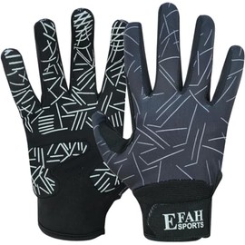 EFAH SPORTS Baseball Batting Gloves for Youth Adult Mens Kids Boys Padded Comfortable Softball Batting Gloves with Super Grip Finger Fit Palms (Grey, Adult XX-Large)
