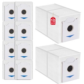 EcoBucks DEEBOT N30 Series Paper Pack for Ecolobacs [10 Sheets] Dust Pack DEEBOT N30 Pro Omni Paper Bag Replacement for Dust Box [With Antibacterial Performance] ECOVACS DEEBOT Floor Robot Vacuum
