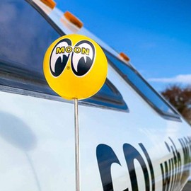 MOONEYES MG-015Y Antenna Accessory, Antenna Ball, Reinforced Sponge, Yellow, Approx. 1.8 inches (4.5 cm)