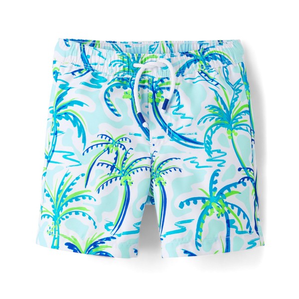 Gymboree,Boys,and Toddler Swim Trunks,Palm Trees,8