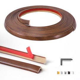 Art3d 20ft Outside Vinyl Corner Trim Peel and Stick for Tile and Wall Edges, Furniture Decoration (Grey Oak)