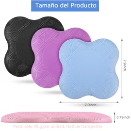 KIDS CHOICE Rodilleras Yoga Grueso 2piezas,2CM Espesas de Yoga Knee Pads Suaves,Almohadilla de Pilate PU Antideslizantes,Soportes Y Accesorios de Pilates,Para Proteger de Rodillas,Codos,Muñecas, Manos(Azul)