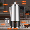 HOMOKUS Electric Coffee Percolator 12 CUPS Percolator Coffee Pot,800W Percolator