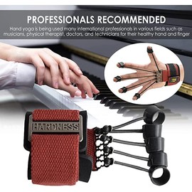 Hand trainer, finger extensor exerciser, hand grip strengthener, grip strength trainer, finger training band, emphasising relief, 20 pounds hand grip trainer, hand muscle trainer for men and women