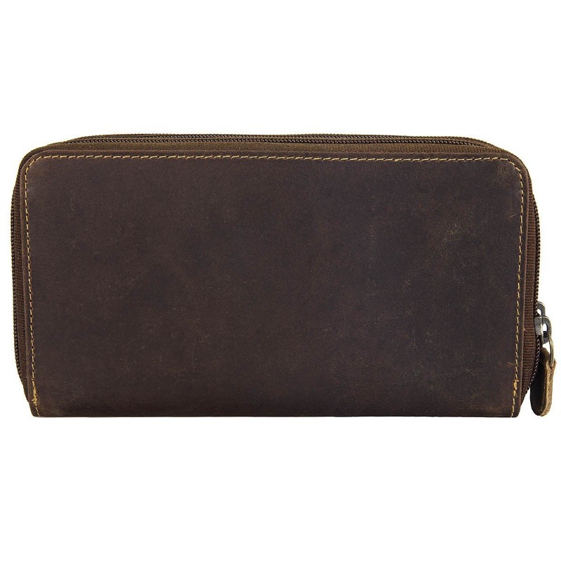 Greenburry Vintage Wallet Leather 20 cm braun