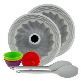 G&S Design Silicone Bundform 8-Piece Bakeware Set