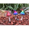 GlitZGlam Miniature Mushroom for The Fairy Garden - Red Robin