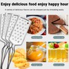 Cheese Grater for Kitchen 4 Sizes Stainless Steel Non-Slip Heavy-Duty