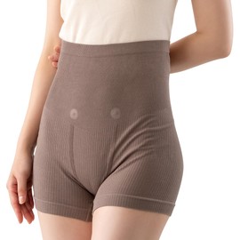 Alphax Women's Bloomme Stomach Wrap, Absorbent, Magnetic, Yulumegu Women's Brown L-LL