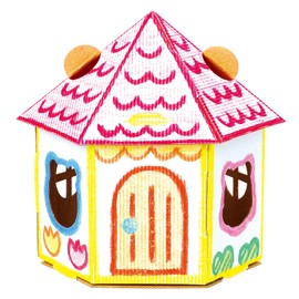 Artec 55459 Cardboard House Building Kit, Crafts, Drawing Kit, Cardboard