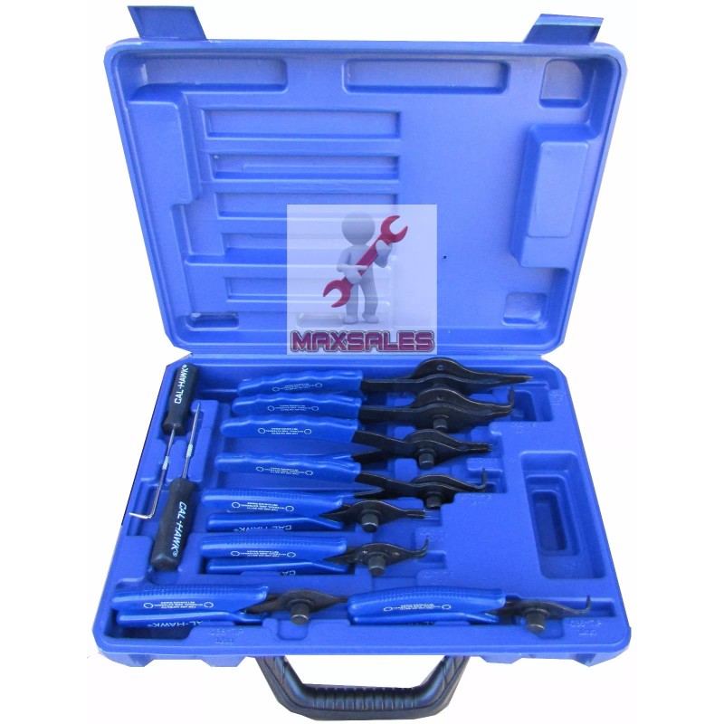 Cal-Hawk 11pc SNAP RING PLIERS Set Mechanics Circlips Auto Tool