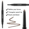 LAVONE Eyebrow Pencil - Makeup Waterproof Brow Pen with Triangular