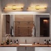 HAHZT Modern Bathroom Vanity Light: Brushed Gold 27 inch 28W