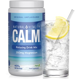 Magnesium Powder Supplement | Calm Relaxing Drink Mix | 100 Servings | High Strength Magnesium Carbonate | for Women & Men | Vegan & Unflavoured | 400g | Natural Vitality