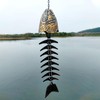 Fishbone Wind Chimes Relaxation Sound Beautiful Melody Iron Hanging Ornament